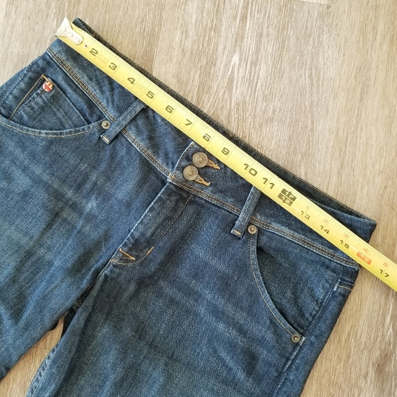 Hudon Colin Denim Dark Wash Blue Jeans Flap Pockets Straight Leg Skinny sz 29 - Picture 10 of 14